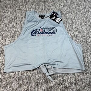 The Wild Collective Tank Top Womens2XL St. Louis Cardinals Baseball Open Back